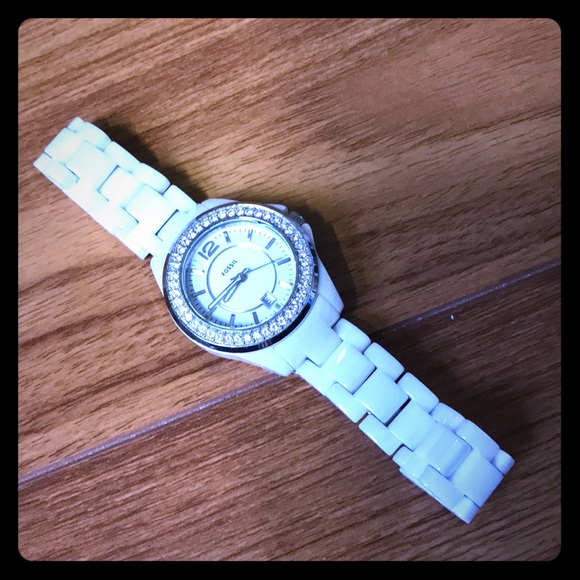 Fossil white ceramic watch - Picture 3 of 5